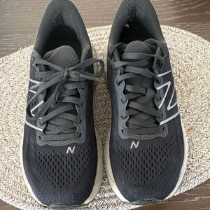 New Balance Black and White Running Shoes